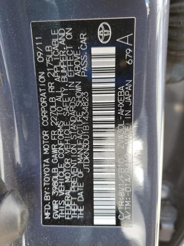 2011 TOYOTA PRIUS - JTDKN3DU1B1434823