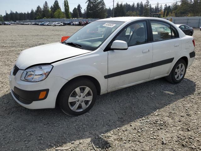 KIA RIO BASE 2009 white  gas KNADE223896456292 photo #1