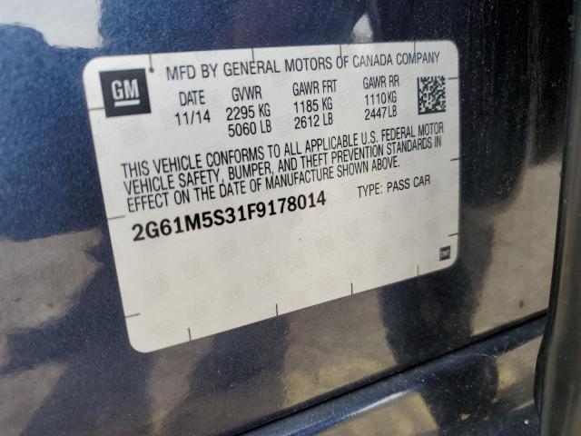 2015 CADILLAC XTS LUXURY 2G61M5S31F9178014