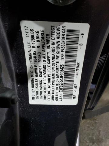 2018 HONDA CIVIC LX - 19XFC2F51JE005426