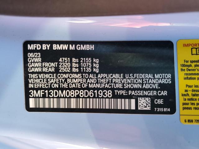 2023 BMW M2 3MF13DM08P8D61938