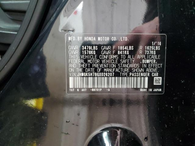 2016 HONDA FIT EX - JHMGK5H78GX026207