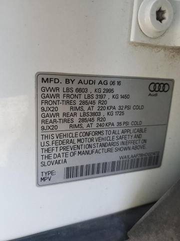 2017 AUDI Q7 PREMIUM - WA1LAAF78HD021472