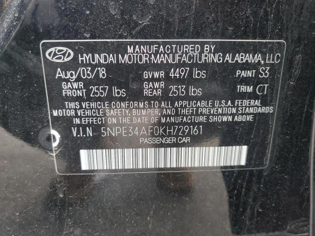 2019 HYUNDAI SONATA LIM - 5NPE34AF0KH729161