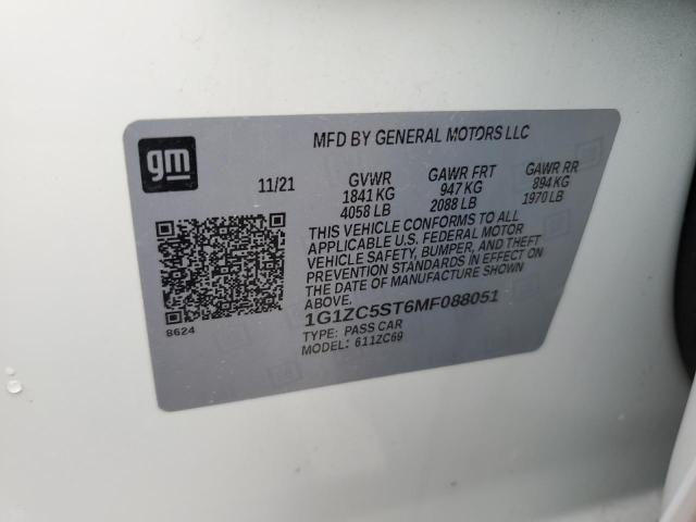 2021 CHEVROLET MALIBU LS 1G1ZC5ST6MF088051