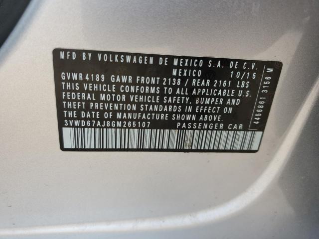 2016 VOLKSWAGEN JETTA SE - 3VWD67AJ8GM265107