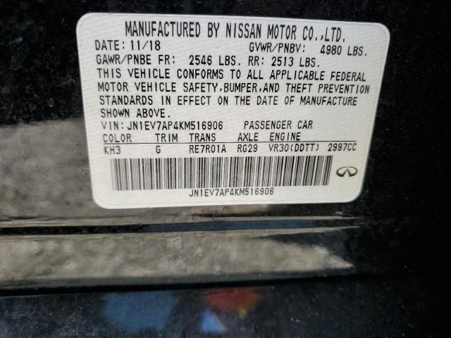 2019 INFINITI Q50 LUXE JN1EV7AP4KM516906