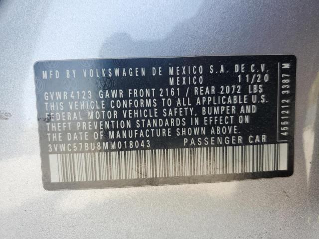 2021 VOLKSWAGEN JETTA S - 3VWC57BU8MM018043