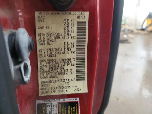 2015 NISSAN FRONTIER S - 1N6AD0CU1FN704045