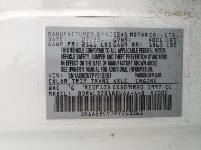 2023 NISSAN SENTRA SV - 3N1AB8CV7PY313361