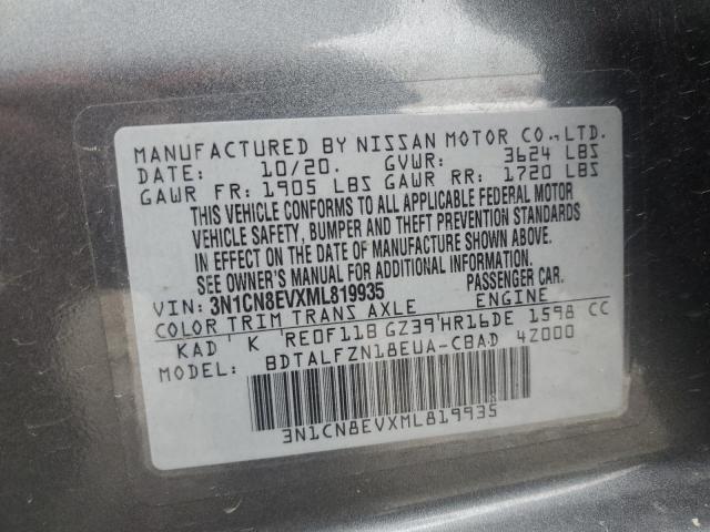 2021 NISSAN VERSA SV - 3N1CN8EVXML819935