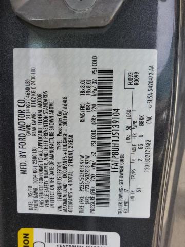 2018 FORD MUSTANG - 1FATP8UH1J5139104