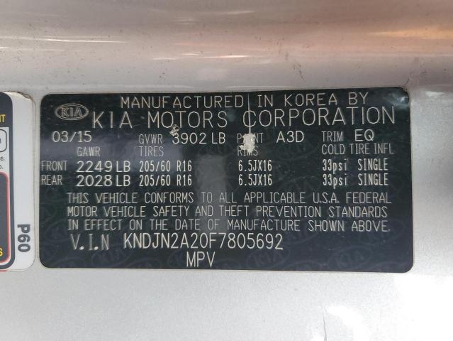 2015 KIA SOUL - KNDJN2A20F7805692