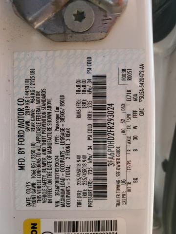 2015 FORD FUSION SE - 3FA6P0HD2FR293024
