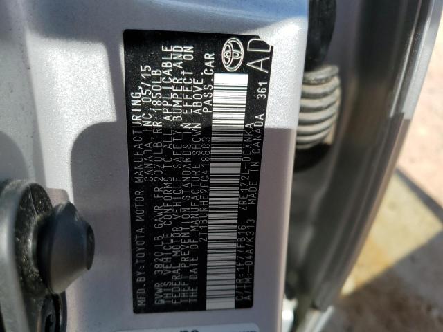 2015 TOYOTA COROLLA L - 2T1BURHE2FC418883