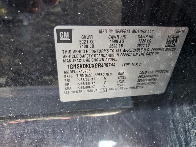 2016 CHEVROLET TAHOE POLI - 1GNSKDKCXGR400744