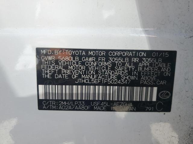 2015 LEXUS LS 460 JTHCL5EF1F5024347