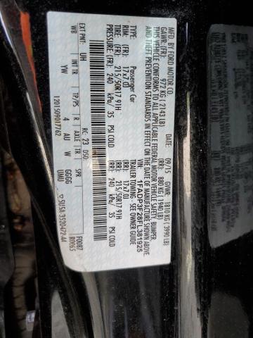 2015 FORD FOCUS SE - 1FADP3F28FL381925