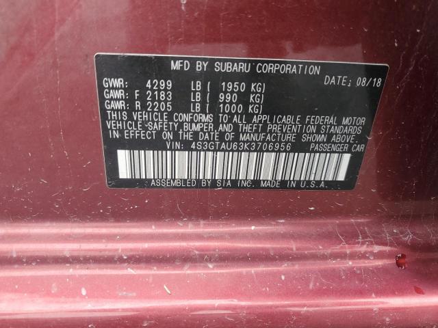 2019 SUBARU IMPREZA LI - 4S3GTAU63K3706956