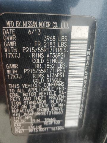 2013 NISSAN JUKE S - JN8AF5MRXDT218660