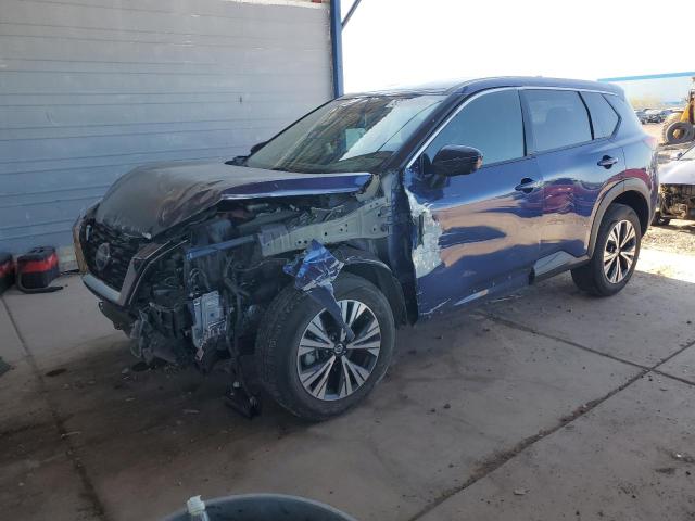 NISSAN ROGUE SV 2021 blue  gas 5N1AT3BA4MC708366 photo #1