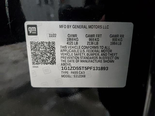 2023 CHEVROLET MALIBU LT - 1G1ZD5ST5PF131893