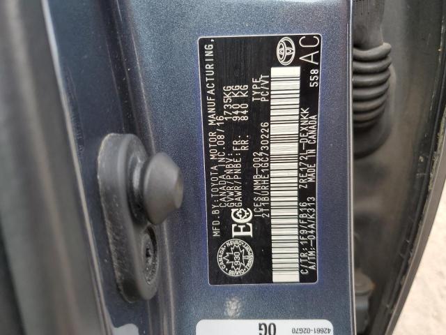 2016 TOYOTA COROLLA L - 2T1BURHE1GC730226