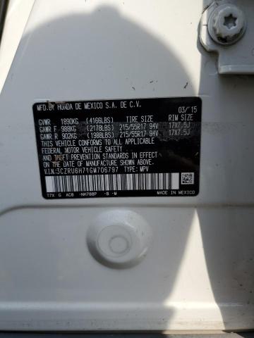 2016 HONDA HR-V EXL 3CZRU6H71GM706797