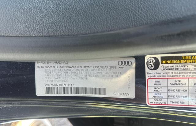 2015 AUDI A7 PREMIUM WAUWGAFCXFN011173
