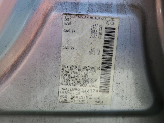 2016 NISSAN ALTIMA 2.5 - 1N4AL3AP9GN332174