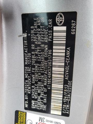 2007 TOYOTA CAMRY CE #3296388673