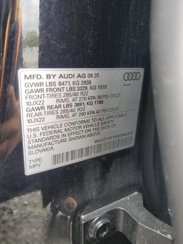2021 AUDI Q8 PREMIUM WA1EVAF1XMD002828