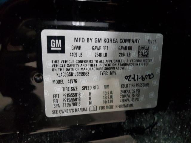 2018 BUICK ENCORE ESS KL4CJGSB1JB559963