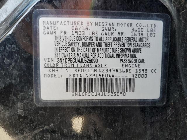 2018 NISSAN KICKS S - 3N1CP5CU4JL525090