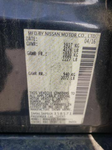 2016 NISSAN ALTIMA 2.5 - 1N4AL3AP6GN358571