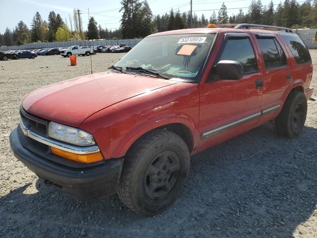 CHEVROLET BLAZER 2000 red  gas 1GNDT13W2Y2206667 photo #1