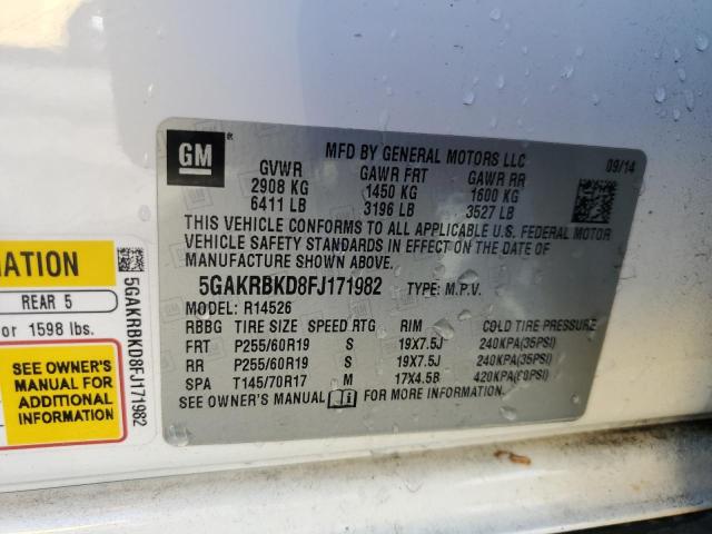 2015 BUICK ENCLAVE - 5GAKRBKD8FJ171982