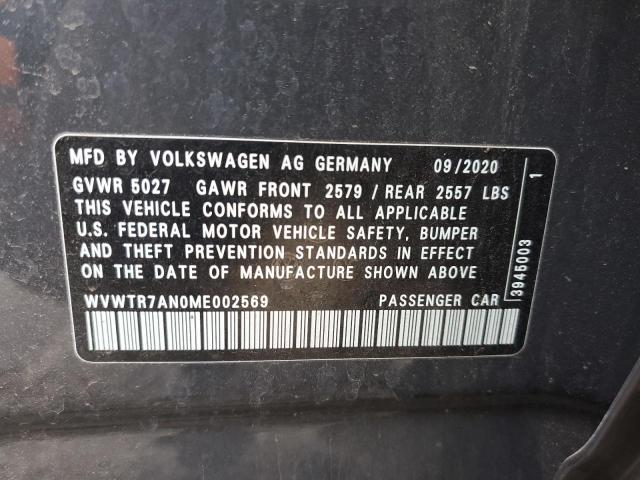 2021 VOLKSWAGEN ARTEON SEL WVWTR7AN0ME002569