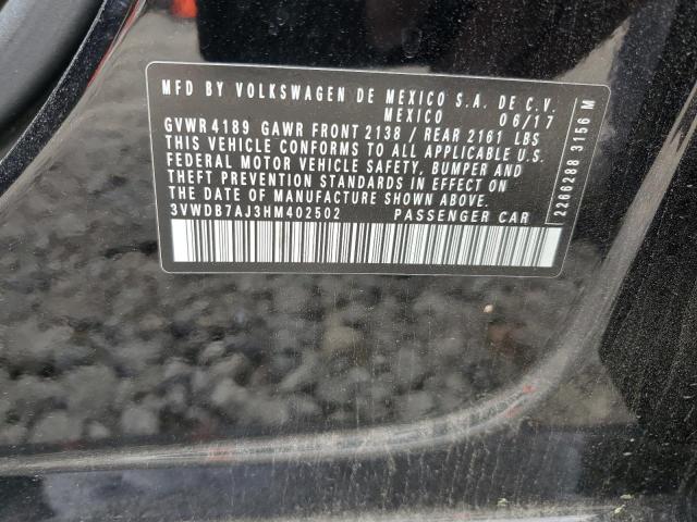 2017 VOLKSWAGEN JETTA SE - 3VWDB7AJ3HM402502