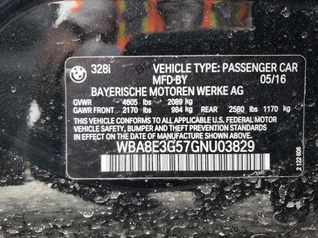 2016 BMW 328 XI SUL - WBA8E3G57GNU03829