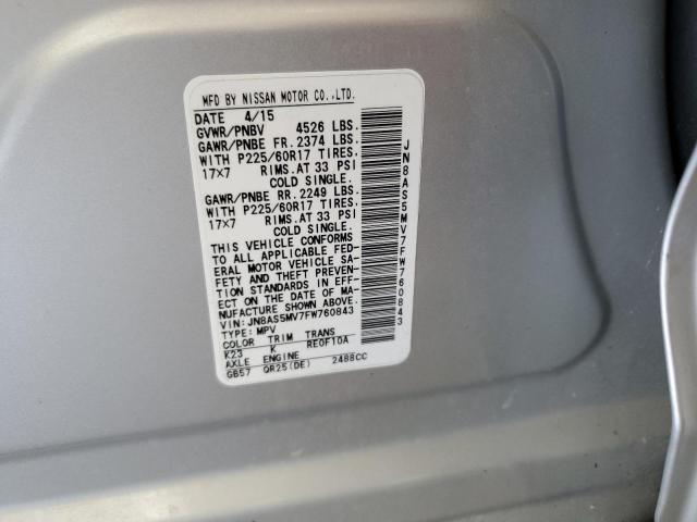 2015 NISSAN ROGUE SELE - JN8AS5MV7FW760843