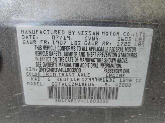 2020 NISSAN VERSA S - 3N1CN8DV4LL803200