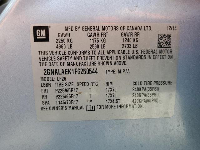 2015 CHEVROLET EQUINOX LS - 2GNALAEK1F6250544