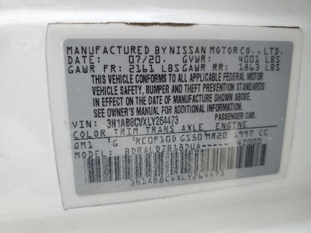 2020 NISSAN SENTRA SV - 3N1AB8CVXLY264473