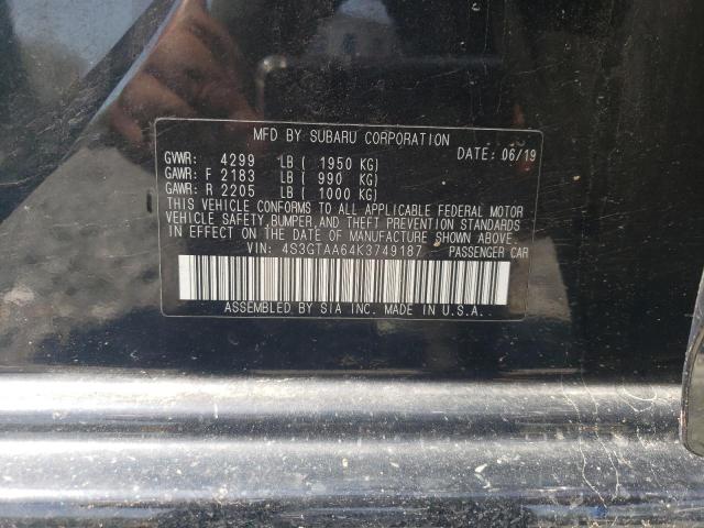 2019 SUBARU IMPREZA - 4S3GTAA64K3749187