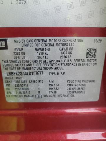 2020 BUICK ENVISION E LRBFX2SA4LD157677