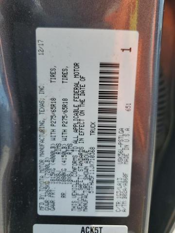 2018 TOYOTA TUNDRA CRE - 5TFHW5F11JX710368