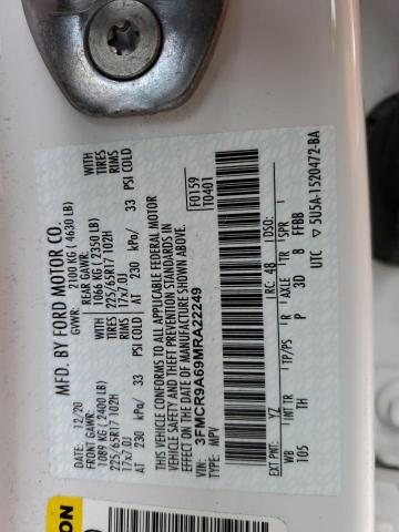 2021 FORD BRONCO SPO - 3FMCR9A69MRA22249