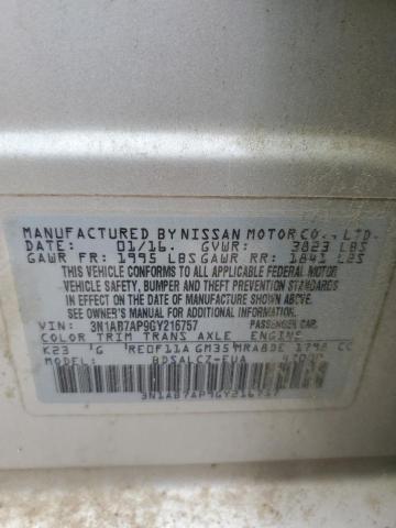 2016 NISSAN SENTRA S - 3N1AB7AP9GY216757