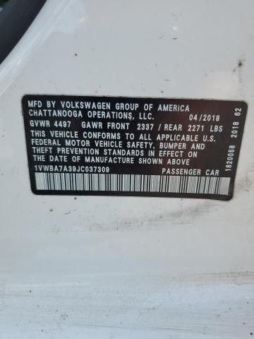 2018 VOLKSWAGEN PASSAT SE - 1VWBA7A39JC037309